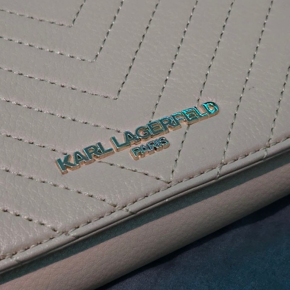 Karl Lagerfeld beige cross body bag - Picture 2 of 4
